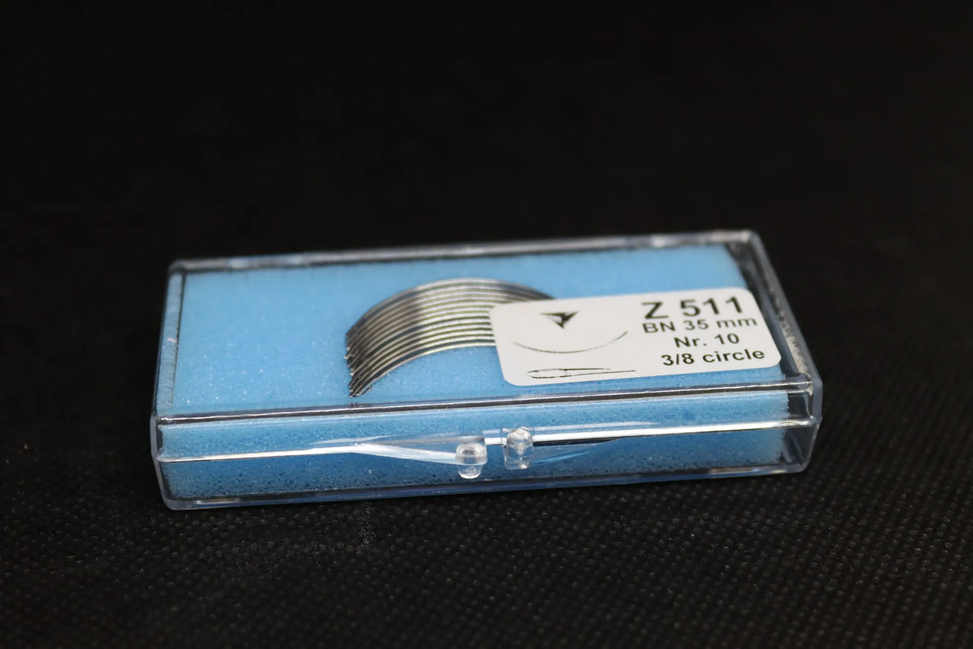 [EFS 4] Dz d'aiguilles sutures mod. Ethicon EFS 4 triple biseaux courbes 35 mm inox