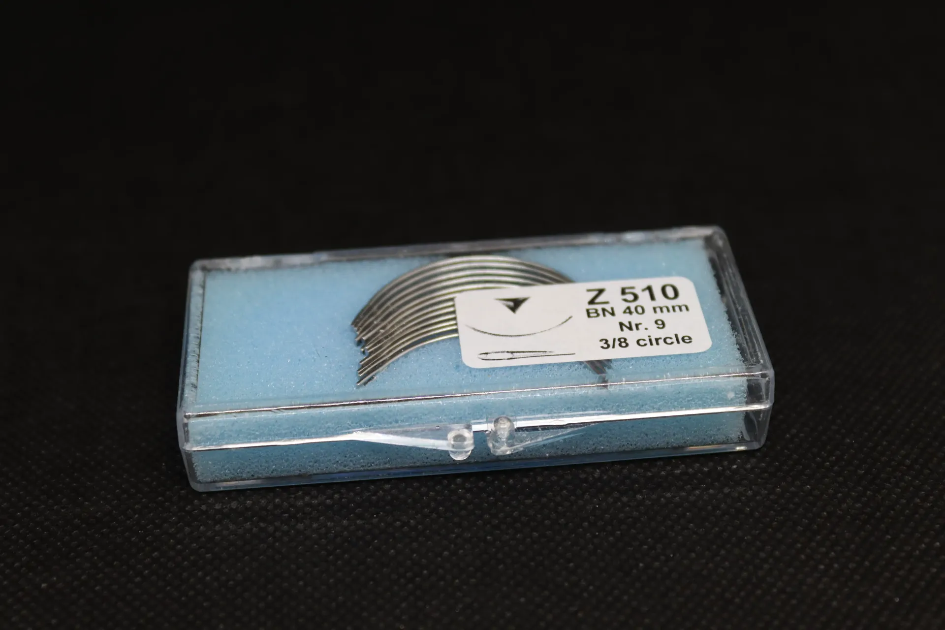 Dz d'aiguilles sutures mod. Ethicon EFS 5 triple biseaux courbes 40 mm inox