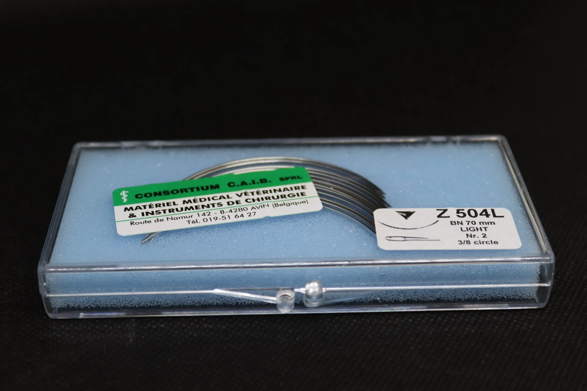 [EKP 2] Dz d'aiguilles sutures triangulaires EKP 2 modèle peau 70 mm inox