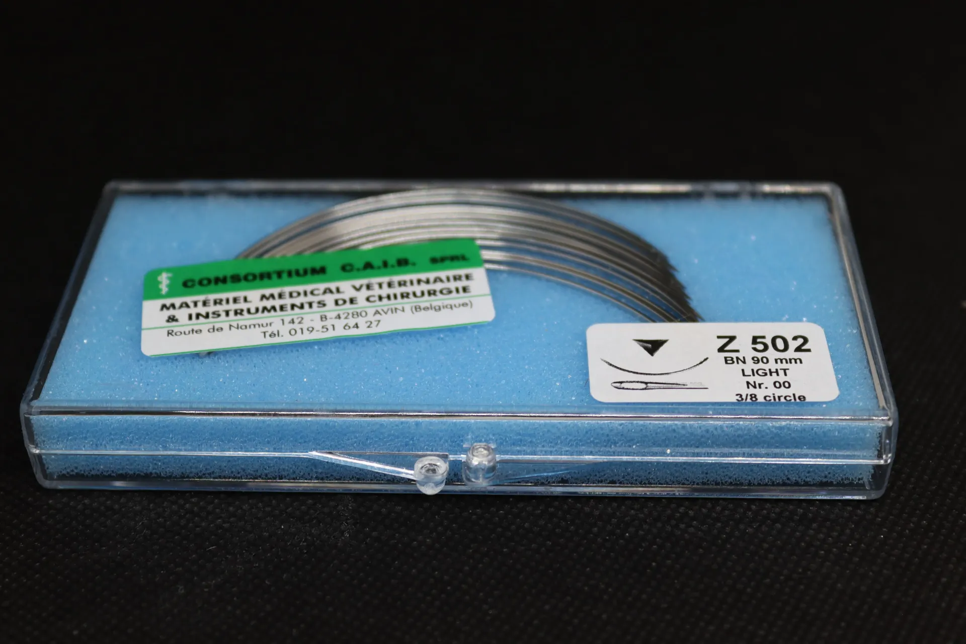 [EKP 3] Dz d'aiguilles sutures triangulaires EKP 3 modèle peau 90 mm inox