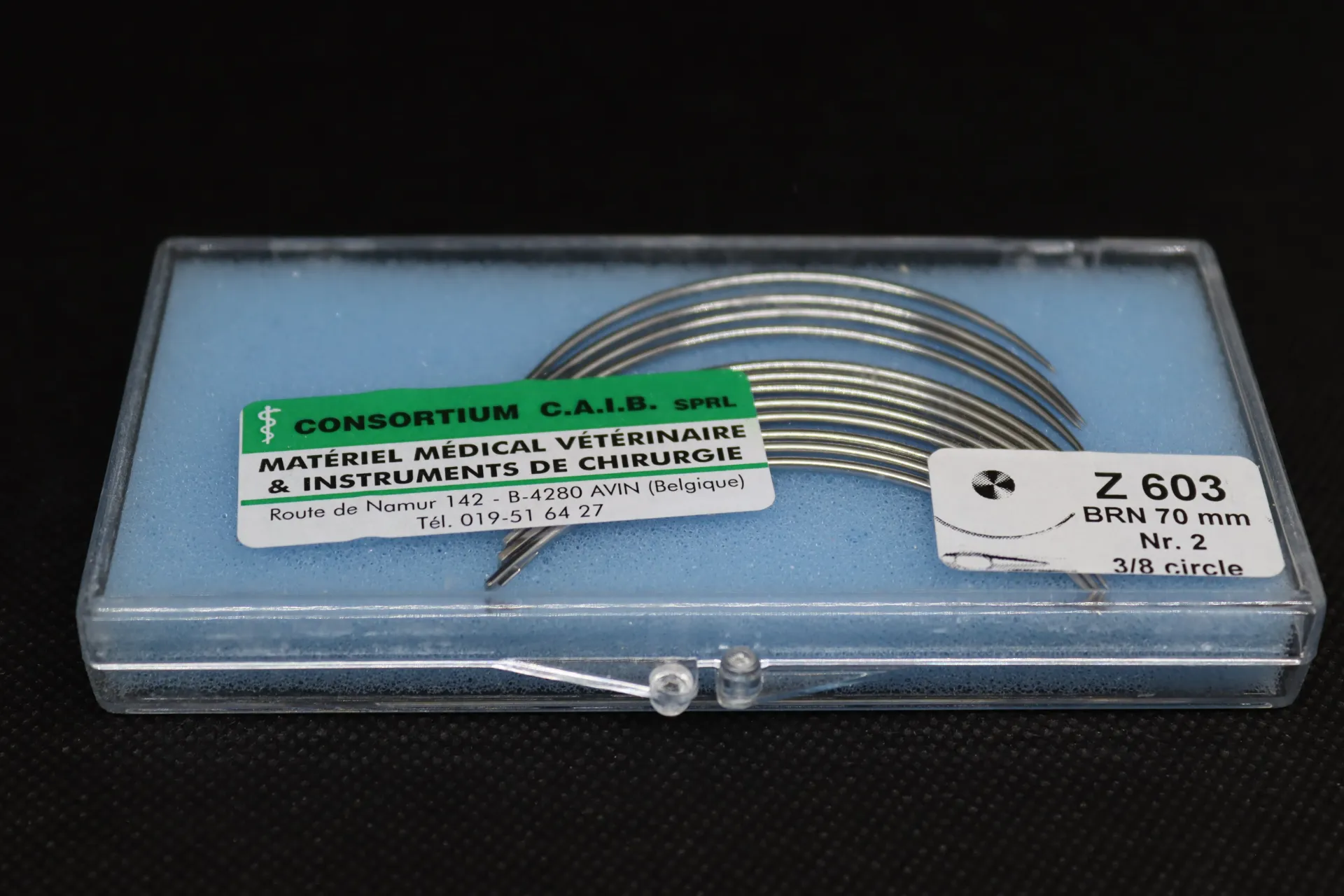[603] Dz d'aiguilles sutures rondes 70 mm pour matrices inox