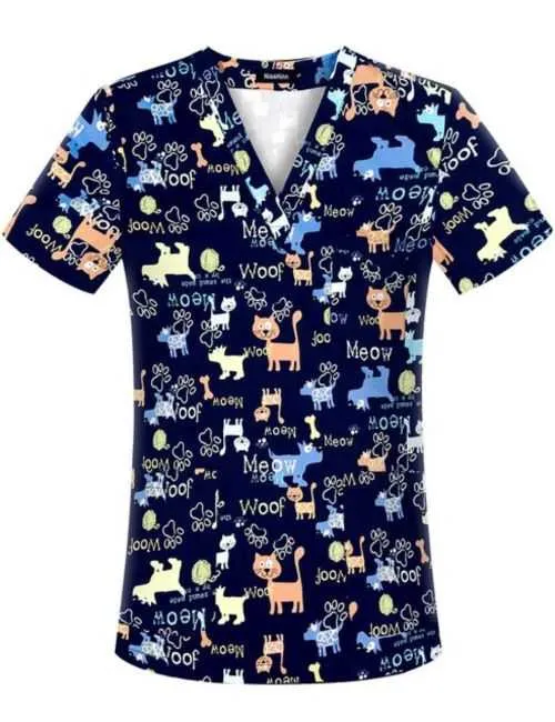 [50223] Blouse médicale vétérinaire Vet-Fun petits animaux