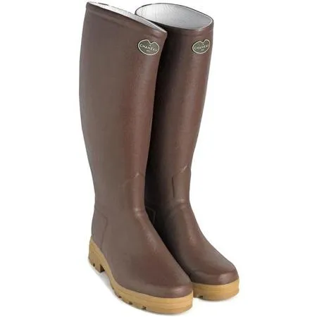 [80501] Paire de bottes vétérinaire ST-HUBERT marron doublée cuir