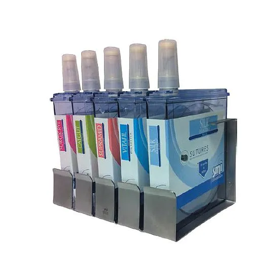 Porte-Catgut inox pour 5 flacons