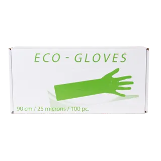 [307650] Boîte de 100 gants fouillis Smi Ecogloves 90 CM usage vétérinaire