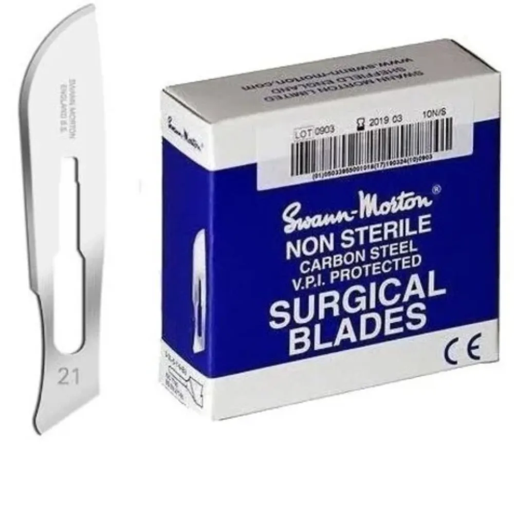 [S.M. 21] Boîte de lames de bistouris SWAN-MORTON n° 21 non stériles