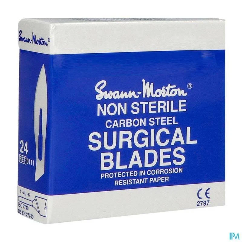 [S.M. 24] Boîte de lames de bistouris SWAN-MORTON n° 24 non stériles