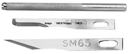 [M 67] Manche de bistouris inox ophtalmologie pour lames nr 65/67