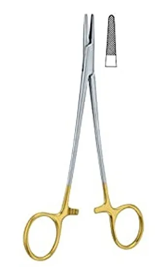 Porte-aiguille Erbrich Mayo-Hégar 18 cm modèle Debakey renforcé Widia bec extra-fin qualité supér.