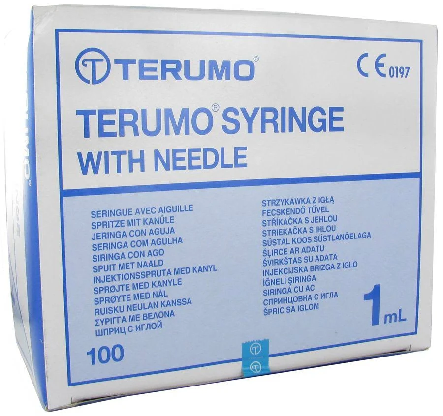 Boîte de 100 seringues TERUMO 1 ML