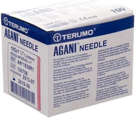 [A.T. 18G] Boîtes d'aiguilles hypodermiques TERUMO 18 G X 1 1/2"